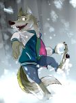  absurd_res canine hi_res male mammal snow snowball snowing solo wolf zigrock001 