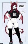9:14 anthro balls bat big_breasts bodily_fluids breasts canid canine chastity_cage chastity_device clothing collar cum cum_drip dripping fluffy fluffy_tail fox fur genital_fluids genitals gynomorph hair hand_on_hip hi_res hybrid intersex legband legwear long_hair mammal membrane_(anatomy) membranous_wings mommy_kink red_hair smile solo spiked_collar spiked_legband spikes stockings tail thigh_highs vickyx white_body white_fur wide_hips wings