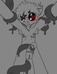 anthro armpit_hair armpit_tuft balls body_hair consentacles digital_media_(artwork) domestic_cat felid feline felis fiddlefingers69 genitals goo_tentacles grey_tentacles heart_eyes heart_symbol hi_res hybrid lagomorph leporid looking_down male mammal mastectomy_scar monotone_tentacles nude obscured_eyes penis phalloplasty_scar rabbit red_eyes scar simple_background simple_coloring smile solo star tentacle_around_leg tentacle_around_penis tentacles tentacles_around_arms tentacles_around_legs trans_(lore) trans_man_(lore)