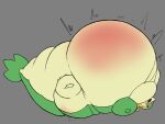 2025 4:3 alvro ambiguous_gender anthro belly belly_blush belly_expansion big_belly big_cheeks big_tail bloated blush body_blush close_to_bursting colored digital_media_(artwork) expansion flat_colors generation_5_pokemon green_body green_tail grey_background hi_res huge_belly huge_tail hyper hyper_belly hyper_inflation hyper_tail immobile implied_popping inflation lying motion_lines multicolored_body nintendo on_back open_mouth pink_tongue pokemon pokemon_(species) puffed_cheeks red_eyes red_mouth side_view simple_background snivy solo swelling tail tail_expansion tan_body tan_tail tongue two_tone_body two_tone_tail worried
