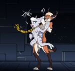 alperion anthro areola balls blue_eyes breasts caracal caracal_(genus) cybernetic_arm cybernetic_limb digital_media_(artwork) digitigrade duo erection feet felid feline female female_penetrated fingers from_behind_position fur genitals hair hi_res lombax looking_back male male/female male_penetrating male_penetrating_female mammal nipples nude open_mouth penetration penile penile_penetration penis pussy ratchet_and_clank rivet_(ratchet_and_clank) sex smile sony_corporation sony_interactive_entertainment spread_legs spreading standing standing_sex stripes surprise_sex tail teeth toes vaginal vaginal_penetration zafara_(artist)