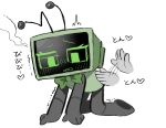 39_taro0 absurd_res ambiguous_gender antennae_(anatomy) blush blush_lines bow_tie butt_slap dandy&#039;s_world disembodied_hand duo electronics female for_a_head hi_res humanoid japanese_text machine not_furry object_head roblox robot robot_humanoid screen screen_face screen_head simple_background slap spanking television text toons_(dandys_world) translation_request tv_head vee_(dandy&#039;s_world) white_background
