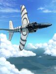  aircraft airplane artist_name blue_sky cloud dated day fighter_jet flying highres military military_vehicle no_humans original pilot signature sky thompson_(solowingfh) vehicle_focus 