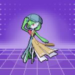 1:1 2025 absurd_res ambiguous_gender blue_clothing cafe_style_gardevoir chest_spike clothing digital_media_(artwork) gardevoir generation_3_pokemon green_body green_hair hair hat headgear headwear hi_res holowear_(pokemon) humanoid melpoli_98 nintendo pixel_(artwork) pokemon pokemon_(species) pokemon_unite pseudo_clothing red_eyes solo spikes spikes_(anatomy) white_body