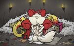 anthro award balls belly big_balls big_belly big_breasts big_butt big_penis bodily_fluids bone bones_in_stomach breasts butt canid canine canis cum digestion duo fatal_vore fellatio female fox g&#039;aad_rylek genital_fluids genitals gwyvern hi_res lizard male male/female mammal multiple_prey muscular oral oral_vore penile penis reptile scalie sex size_difference skull trophy vore