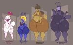 ant antennae_(anatomy) anthro arthropod butter_(dozighost) dozighost female group hi_res humanoid hymenopteran insect king_glam_(dozighost) male male/female mr._spood_(dozighost) sprout_(dozighost) tagme thick_thighs wide_hips