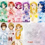  3boys 6+girls akimoto_komachi artist_collaboration bare_shoulders blonde_hair blue_eyes blue_hair bouquet brown_hair bug butterfly butterfly_hair_ornament butterfly_wings choker coco_(yes!_precure_5) double_bun dress earrings flower flower_earrings frilled_dress frilled_shirt_collar frilled_skirt frilled_sleeves frilled_wristband frills gloves green_eyes green_hair gyaru_v hair_bun hair_ornament half_up_bun headband highres holding holding_bouquet holding_flower insect_wings jewelry kasugano_urara_(yes!_precure_5) long_hair looking_at_viewer medium_hair milk_(yes!_precure_5) mimino_kurumi minazuki_karen multiple_boys multiple_girls natsuki_rin nuts_(yes!_precure_5) official_art one_eye_closed open_mouth orange_eyes orange_hair pants parted_bangs pink_eyes pink_hair precure puffy_dress puffy_short_sleeves puffy_sleeves purple_eyes purple_hair ribbon_choker ribbon_trim see-through_clothes see-through_dress see-through_sleeves short_hair short_sleeves skirt sleeveless swept_bangs syrup_(yes!_precure_5) tuxedo tuxedo_jacket twintails upper_body v vest white_gloves wings wristband yes!_precure_5 yes!_precure_5_gogo! yumehara_nozomi 