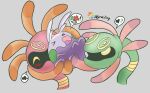 ambiguous_gender animal_genitalia blush cradily digital_drawing_(artwork) digital_media_(artwork) echinoderm eyes_closed female feral forced fossil_pokemon game_freak gastropod generation_3_pokemon generation_6_pokemon genitals goo_creature goomy green_body group heart_symbol hi_res marine mollusk multicolored_body nintendo open_mouth penetration pink_body pokemon pokemon_(species) purple_body rape restrained sex shiny_pokemon signature simple_background speech_bubble tentacle_penetration tentacles trio two_tone_body vaginal vaginal_penetration wyrmling_(artist) yellow_eyes