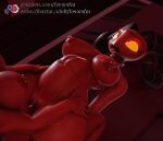 2025 2_horns 3d_(artwork) 5_fingers abdominal_bulge areola balls barbie_(helluva_boss) big_penis breasts demon digital_media_(artwork) duo eyebrows female female_penetrated feversfm fingers genitals gynomorph gynomorph/female gynomorph_penetrating gynomorph_penetrating_female helluva_boss hi_res horn humanoid_genitalia humanoid_penis imp intersex intersex/female intersex_penetrating intersex_penetrating_female nipple_piercing nipples not_furry open_mouth penetration penis piercing red_body red_skin sallie_may_(helluva_boss) sex text tongue tongue_out url vaginal vaginal_penetration vulva x-ray_view yellow_sclera