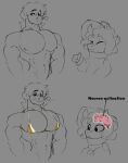 absurd_res big_pecs bikini bikini_top bodily_fluids bovid bovine caprine cattle clothing duo ephes(imgloka) gold_bikini gold_bikini_top hi_res imgloka lactating male male/male male_lactation mammal meme micro_bikini mini_comic muscular muscular_male neuron_activation pecs sheep small_waist solo swimwear two-piece_swimsuit