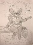 absurd_res animal_humanoid anthro bench bracelet breasts cat_humanoid claws cloud domestic_cat exhibitionism felid felid_humanoid feline feline_humanoid felis female fupa generation_4_pokemon genitals hi_res humanoid jewelry mammal mammal_humanoid necklace nintendo obese obese_anthro obese_female on_bench outdoor_nudity outside overweight overweight_anthro overweight_female pokemon pokemon_(species) purugly rich sitting terminatormkii traditional_media_(artwork) vulva whiskers