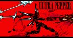 anthro blood blood_splatter bodily_fluids bottomwear canid canine canis clothing domestic_dog female focused gore gun handgun holding_gun holding_object holding_ranged_weapon holding_weapon humanoid mammal new_blood_interactive ranged_weapon red_background revolver ricochet shell_(projectile) shirt shorts shotgun simple_background smoke solo standing toastd topwear ultrakill v1_(ultrakill) weapon wings