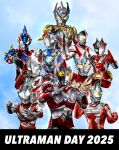  2025 6+boys alien aqua_gemstone arm_guards armor black_skin blue_gemstone blue_skin blue_sky breastplate clenched_hands collarbone color_timer colored_skin commentary compound_eyes cropped_torso dorsal_fin english_text eye_slugger fighting_stance forehead_jewel gem gradient_eyes hands_up hanejidyna86 highres horns in-franchise_crossover looking_ahead looking_at_viewer looking_down male_focus max_spark multicolored_eyes multicolored_skin multiple_boys muscular muscular_male outdoors pectorals red_skin shoulder_armor shoulder_pads silver_skin sky taiga_spark tokusatsu toned toned_male ultra_series ultraman:_towards_the_future ultraman_80 ultraman_80_(series) ultraman_ginga ultraman_ginga_(series) ultraman_ginga_s ultraman_ginga_victory ultraman_great ultraman_max ultraman_max_(series) ultraman_neos ultraman_neos_(series) ultraman_reiga ultraman_taiga_(series) ultraman_x ultraman_x_(series) ultraman_xenon ultraman_z ultraman_z_(original) ultraman_z_(series) ultraseven_21 upper_body white_eyes wrinkled_skin yellow_eyes 