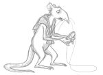 2010 3_toes 4_fingers anthro astonished back_tuft casual_nudity cheek_tuft claws curling_tail digital_drawing_(artwork) digital_media_(artwork) disbelief ear_tuft facial_tuft feet finger_claws fingers greyscale hairless_tail head_tuft hip_tuft holding_pendant jewelry knee_tuft leg_tuft male mammal manny_rat monochrome mostly_nude murid murine no_teeth nude open_mouth paws pendant raised_finger rat ribnose rodent scarf scarf_only shaded side_view sketch solo standing string surprise surprised_expression surprised_face surprised_look tail the_mouse_and_his_child thick_tail toe_claws toes toothless_mouth tuft weak whisker_spots whiskers