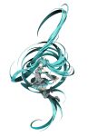  1girl absurdly_long_hair absurdres aqua_eyes aqua_hair aqua_nails aqua_necktie aqua_trim arm_tattoo bare_shoulders black_boots black_skirt black_sleeves boots breasts collared_shirt detached_sleeves floating full_body grey_shirt hair_between_eyes hair_ornament hatsune_miku headset highres long_hair looking_up medium_breasts microphone natwjeq necktie number_tattoo piano_print pleated_skirt shirt sidelocks simple_background skirt sleeveless sleeveless_shirt solo tattoo thigh_boots tie_clip twintails untucked_shirt very_long_hair vocaloid white_background wide_sleeves zettai_ryouiki 