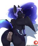  2018 absurd_res anal anal_penetration anthro armor breasts chapaevv cum cum_in_ass cum_inside cutie_mark digital_media_(artwork) duo equine erection feathers female friendship_is_magic hair helmet hi_res horn male male/female mammal my_little_pony nightmare_moon_(mlp) nude open_mouth penetration penis sex simple_background smile solo_focus tongue winged_unicorn wings 