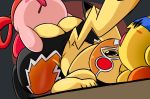  2018 alien ambiguous_gender balls blush butt clothing cosplay_pikachu crossover fellatio group group_sex headband kirbot12 kirby kirby_(series) looking_pleasured male male/ambiguous male_penetrating mask nintendo open_mouth oral penetration penis pikachu pikachu_libre pok&eacute;mon pok&eacute;mon_(species) sex threesome video_games waddling_head 