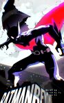 1boy absurdres animal_ears animal_print bat_ears bat_print bat_wings batman batman_(series) batman_beyond batman_symbol belt black_bodysuit bodysuit cityscape copyright_name dc_animated_universe dc_comics english_text fake_animal_ears fake_wings full_moon glowing glowing_chest glowing_eyes highres isaacchief300 mask moon skin_tight solo superhero_costume terry_mcginnis utility_belt white_eyes wings 