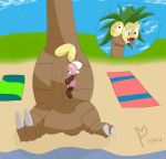  &lt;3 2018 absurd_res alolan_exeggutor balls beach big_penis blush bodyjob digital_media_(artwork) duo english_text erection flora_fauna hi_res hugjob hyper hyper_penis larger_male male male/male nintendo nude open_mouth penis penis_hug plant plushie pmcapture pok&eacute;mon pok&eacute;mon_(species) regional_variant sand seaside sex size_difference sky smile stufful text video_games water 