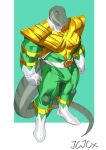 abs absurd_res anthro armor biceps big_muscles bodysuit boots bulge chest_armor clothed clothing cxcxxcxxxx digital_media_(artwork) dinosaur erection erection_under_clothing footwear gloves green_ranger handwear hi_res male mighty_morphin_power_rangers multicolored_bodysuit multicolored_clothing multicolored_skinsuit muscular muscular_anthro muscular_male pecs power_rangers prehistoric_species reptile scalie shoes simple_background skinsuit solo spandex super_sentai tail tight_clothing two_tone_bodysuit two_tone_clothing two_tone_skinsuit