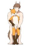  2017 age_difference angry animal_genitalia annoyed balls canine digital_media_(artwork) duo equine fox horse junior_horse male mammal manmosu_marimo senior_fox sheath 