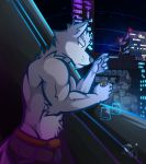  alcohol beverage canine city clothed clothing mammal night nintendo smoking space star star_fox topless ventkazemaru video_games wolf wolf_o&#039;donnell 