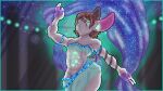  16:9 anthro atelierphos belly belly_dancer belly_dancer_outfit big_butt butt dancing digestion digital_drawing_(artwork) digital_media_(artwork) duo fairy femboy femboy_pred fey glowing glowing_body glowing_ears glowing_eyes glowing_mouth hi_res kitt krita_(artwork) lagomorph leporid magic male male/male mammal muscular muscular_anthro phos rabbit smug smug_face thick_thighs veils vore widescreen 