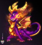  dragon fire fire_breathing scalie slurku spyro spyro_the_dragon video_games western_dragon 