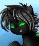  2018 ambiguous_gender changeling digital_media_(artwork) feral hi_res horn my_little_pony pridark solo 