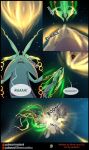  2018 burning comic english_text explosion feral fire hi_res legendary_pok&eacute;mon matemi mega_evolution mega_rayquaza meteor nintendo pok&eacute;mon pok&eacute;mon_(species) rayquaza space spikes star tentacles text video_games 