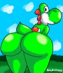  ambiguous_gender babyboilogey butt dinosaur mario_bros nintendo video_games yoshi 