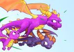  dragon flying grass skylanders_academy spyro spyro_the_dragon teeth the_legend_of_spyro video_games wings 