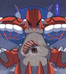 after_anal after_sex anal_fluids animal_genitalia anus blue_body bodily_fluids censored censored_anus censored_genitalia censored_penis cetacean claws cum cum_in_ass cum_inside duo erection gaping gaping_anus generation_3_pokemon genital_fluids genital_slit genitals gngmrkas groudon japanese_text kkkkkkasgai kyogre legendary_pokemon male mammal marine nintendo penis pokemon pokemon_(species) red_body sharp_teeth spikes sweat teeth text toe_claws tongue tongue_out translation_request