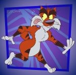 2025 3_toes 4_fingers abstract_background adventures_from_the_book_of_virtues alternate_version_at_paywall anthro arm_tuft armwear back_tuft belly bent_leg big_butt biped black_eyebrows black_nose black_stripes bobcat butt casual_nudity cheek_tuft chest_tuft chin_tuft clothing colored curvy_figure digital_drawing_(artwork) digital_media_(artwork) elbow_gloves elbow_tuft eyebrows facial_tuft feet felid feline fingers flat_colors fur gavanzude glance glancing_back gloves gloves_(marking) handwear head_tuft hi_res humanoid_heel knee_tuft leg_markings leg_tuft lines_drawn lynx male mammal markings nude orange_body orange_fur pbs pinup plantigrade pose raised_heel scut_tail short_tail shoulder_tuft signature slightly_chubby slightly_chubby_anthro slightly_chubby_male small_tail small_waist socks_(marking) socrates_the_bobcat solo striped_body striped_fur striped_markings striped_tail stripes stroll tail tail_markings thick_eyebrows tiptoes toes tongue tongue_out toony tuft walking wasp_waist whiskers white_belly white_body white_feet white_fur white_hands wide_hips yellow_sclera