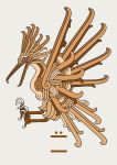  bird creatures_(company) game_freak gen_1_pokemon glyph lapras mayan monarobot monster mural nintendo no_humans pokemon pokemon_(creature) tail wings zapdos 