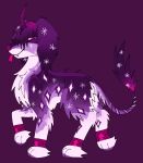 2025 absurd_res ambiguous_gender armor blep borzoi canid canine canis countershading cute_fangs digital_media_(artwork) domestic_dog ears_as_hair equid equine fangs feral gradient_hair hair hi_res horn hunting_dog hybrid ibispaint_(artwork) jackrabbit_(artist) leg_armor mammal mythological_creature mythological_equine mythology paws sighthound smile smirk solo sparklefur sparkles teeth tongue tongue_out unicorn walking