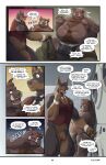  5_panel_comic absurd_res anthro anus appliance balls big_bulge black_text blake_harper_(thepurp) bottomless bottomless_anthro bottomless_male bulge butler butt canid canine canis clothed clothing comic dialogue digital_media_(artwork) dobermann domestic_dog duo english_text eyebrows facial_hair genitals hi_res jockstrap jockstrap_only laundry_machine male male/male mammal marcus_(thepurp) muscular muscular_male open_mouth overweight overweight_anthro overweight_male penis pinscher speech_bubble stained_clothing suid suine sus_(pig) talking_to_another text thepurp topless topwear underwear underwear_only undressing_another washing_machine wild_boar 