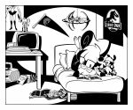 amiga_(computer) animaniacs anthro bangs bed biped black_and_white clothed clothed_anthro clothed_female clothing digital_drawing_(artwork) digital_media_(artwork) eyewear female female_anthro figurine full-length_portrait furniture glasses hair hasbro hatching_(art) inside jurassic_park line_art looking_at_viewer lying lying_on_bed mammal marvel mephitid monochrome nevermind_(nirvana) nirvana on_bed on_front portrait pose poster sabrina_(sabrina_online) sabrina_online sailor_moon_(series) shaded short_hair simple_shading skunk solo stanmort star_trek_deep_space_9 takara_tomy transformers universal_studios wakko_warner warner_brothers wearing_glasses x-men