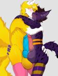 absurd_res akatosh alifox animal_genitalia anthro balls balls_touching big_balls big_penis blonde_hair blue_penis bodily_fluids butt butt_grab canid canine claws clothing duo eyes_closed felid feline fox frottage fur genitals hair hand_on_butt hi_res hug huge_balls huge_filesize huge_penis humanoid_genitalia humanoid_penis karamsina kissing knot legwear lynx male male/male mammal pattern_clothing pattern_legwear pattern_thigh_highs penile penis penises_touching pink_clothing pink_legwear pink_penis pink_thigh_highs purple_body purple_fur saliva sex squish striped_clothing striped_legwear striped_thigh_highs stripes thick_thighs thigh_highs thigh_squish whiskers yellow_body yellow_fur