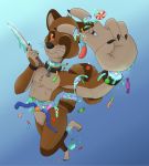  blood candy candy_gore candygore caramel food greymoon guts kitshokit knife male mammal procyonid raccoon ych 