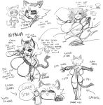 2025 :3 animal_humanoid big_breasts big_butt breasts butt cat_humanoid dark_sclera dialogue disembodied_penis felid felid_humanoid feline feline_humanoid female genitals glubtastic hair huge_breasts humanoid looking_at_viewer machine male mammal mammal_humanoid monochrome neco-arc offscreen_character open_mouth open_smile penis robot robot_humanoid short_hair signature smile smiling_at_viewer solo tail text tsukihime type-moon wounded