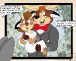 after_transformation anthro blue_eyes bow_tie breasts brown_body brown_fur clothed clothed_anthro clothed_female clothed_male clothing comic comic_panel deer dialogue dress duo female fingers fur gag gender_transformation green_eyes hi_res holidays hoof_hands hoop hooved_fingers hooves husband husband_and_wife lightluxcollie looking_at_viewer male male/female mammal married_couple memories multicolored_body multicolored_fur new_world_deer new_year new_year_2023 one_eye_closed photo picture_frame picture_taking scrapbook speech_bubble suit toony transformation transformation_ring transformation_sequence wedding wedding_dress wife wink winking_at_viewer