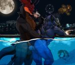 alcohol anal anal_penetration anthro artist_logo balls beverage black_sclera canid canine canis champagne champagne_glass circuit_markings city cityscape claws container cup dark_body dark_fur dinosaur drinking_glass duo ears_back facial_piercing fireworks frenum_ladder frenum_piercing fur genital_piercing genitals glass glass_container glass_cup grabbing_hips hi_res holidays horn hybrid inner_ear_fluff jecsh jurassic_park knot ladder_piercing logo male male/male mammal markings moon new_year new_year_2026 night nose_piercing nose_ring outside outside_sex penetration penile penile_penetration penis penis_in_ass penis_piercing piercing pink_eyes pivoted_ears pool prehistoric_species reptile ring_piercing saurischian scalie sex sharp_teeth size_difference smaller_penetrated spiked_tail spikes spikes_(anatomy) tail talon_(talonantex) teeth theropod tuft ultimasaurus underwater underwater_sex universal_studios water wolf yellow_claws yellow_eyes yellow_inner_ear_fluff yellow_nose zulu_(wo1fman)