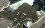  abs anal ass black_hair clenched_teeth cum cum_in_ass cum_while_penetrated devilman_crybaby ejaculation erection leg_lift male_focus multiple_boys muscle nipples nude orgasm pecs penis solo_focus sweat teeth testicles thrusting vudanshy yaoi yellow_eyes 