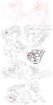 blush kissing lionshrooms making_out male male/male mammal porcupine red_panda rodent sketch_page sketchy 