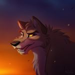  2016 balto balto_(film) black_nose brown_eyes brown_fur canine digital_media_(artwork) eyebrows fur mammal open_mouth red_eyes smile teeth wolf x-zelfa yellow_sclera 