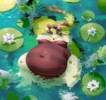 2023 3_toes anthro bare_shoulders belly big_belly big_breasts birch_tree breasts brown_hair brown_spots clothing countershading detailed digit_ring digital_media_(artwork) digital_painting_(artwork) dragon eyelashes feet female female_anthro floating flower green_body green_spots green_tail hair hi_res high-angle_view huge_belly jewelry lily_pad long_eyelashes long_tail markings miluinaoxie morbidly_obese morbidly_obese_anthro morbidly_obese_female mythological_creature mythological_scalie mythology navel navel_outline necklace obese obese_anthro obese_female one-piece_swimsuit overweight overweight_anthro overweight_female painting_(artwork) partially_submerged plant red_clothing red_swimwear ring scalie scenery snout solo spots spotted_markings spotted_tail strapless_clothing strapless_swimwear swimming swimwear tail tail_markings thick_tail thick_thighs toe_ring toes tree waterlily white_arms white_body white_countershading white_flower white_legs wide_hipped_anthro wide_hipped_female wide_hips
