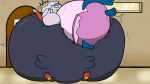 16:9 2023 absurd_res anthro azzy_(pinkoshawott) belly belly_tuft big_belly black_body bladder_inflation blue_body blue_eyes blush blush_lines clothing door dress female female_anthro female_prey generation_5_pokemon generation_8_pokemon grey_body head_tuft hi_res huge_belly hyper hyper_belly hyper_inflation hyper_omorashi inflation inside lagomorph leporid male male_anthro male_pred mammal mustelid nintendo omorashi oshawott otter outside_bathroom panties pink_nose pinkoshawott pokemon pokemon_(species) pseudo_clothing rabbit raboot red_body semi-anthro shocked tail tuft underwear unwilling_pred vore white_body widescreen willing_prey