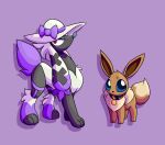after_transformation collar debutante_trim_furfrou duo eevee ex-human female feral furfrou generation_1_pokemon generation_6_pokemon hi_res nintendo pokemon pokemon_(species) pokemon_transformation roomwithavoid transformation