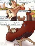  animal_genitalia balls canine colrblnd_(artist) comic cum disney feet fennec finnick fox grinner_(character) group male mammal money mouse nick_wilde orgasm paws penis rodent sheath size_difference squish stepped_on stomping zootopia 